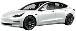 White Tesla Model 3